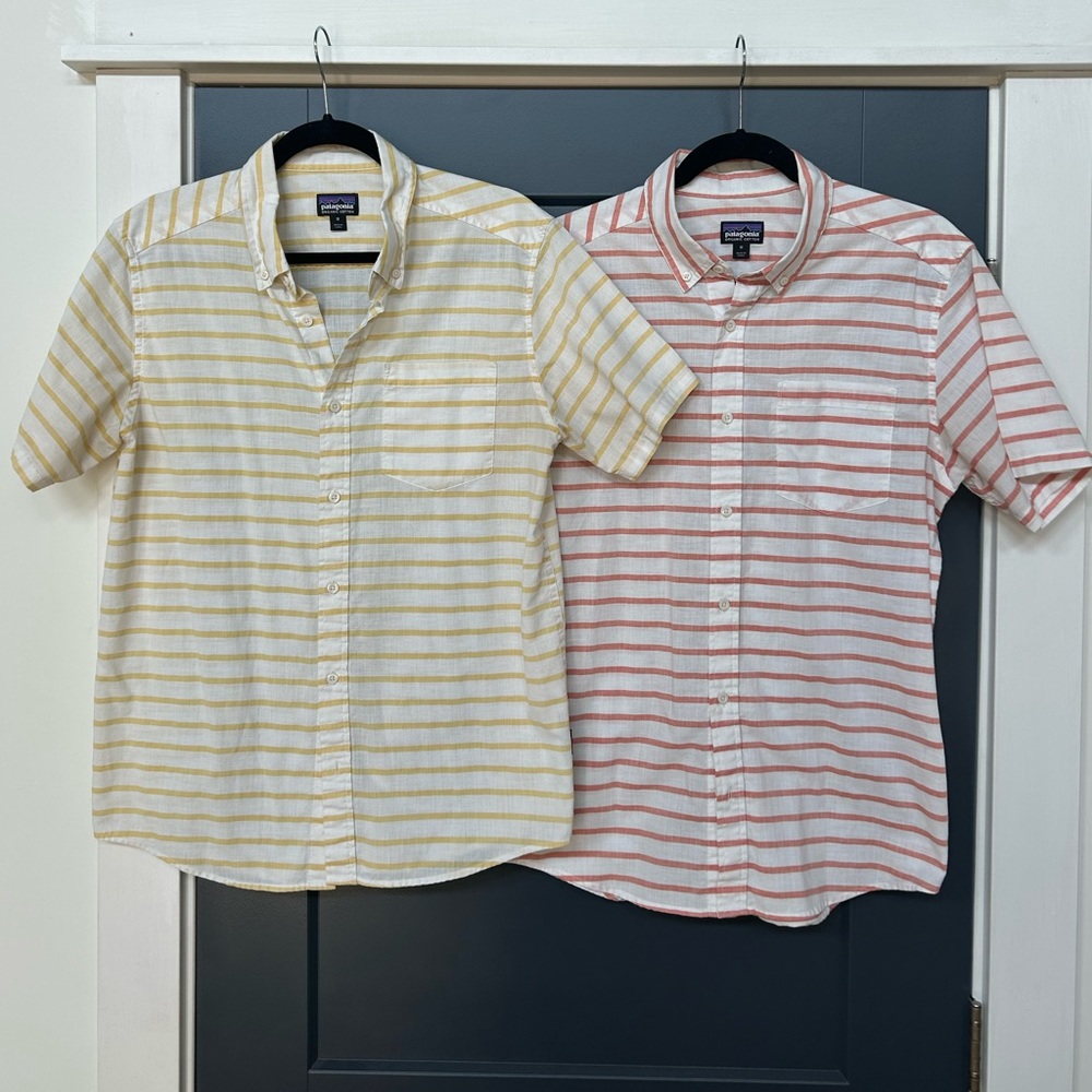 Lot of Two Patagonia short sleeve Button Ups